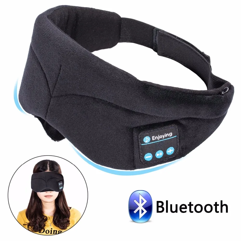 JINSERTA Bluetooth наушники маска для сна держатель телефона Беспроводная стерео Bluetooth Мягкая гарнитура для сна МУЗЫКА маска для глаз