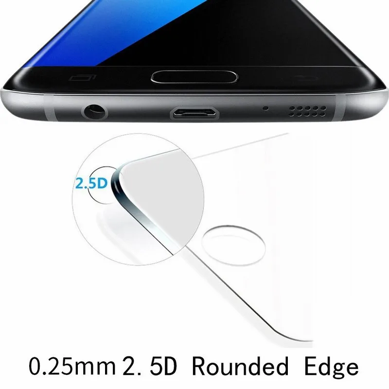 Защитная пленка NYFundas для Galaxy S7 закаленное стекло 2.5D с полным покрытием Защита