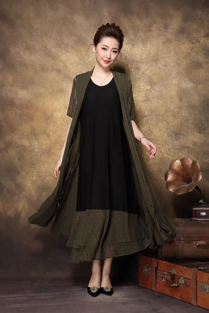 Новинка 2019 летняя мода женское Элегантное Длинное платье вечерние Двойка для