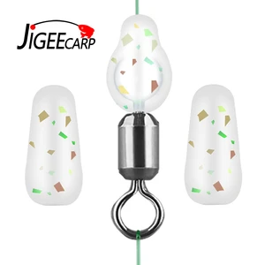 Bimoo 30 шт. силикагель длинный цилиндр мягкие бобы космическое снаряжение рыболовное поплавок Bean пробка Карп Рыбалка Соленая вода рыболовные аксессуары