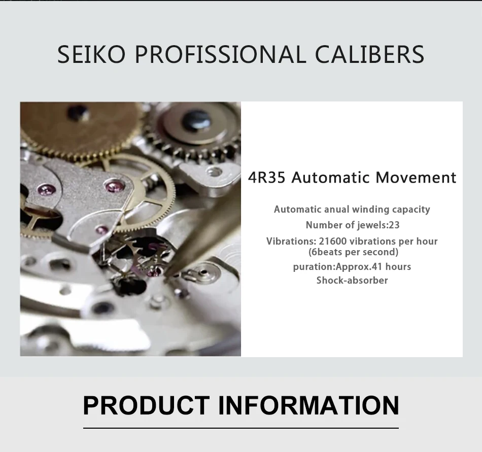 Оригинальные женские часы Seiko, серия Presage, 5 бар, водонепроницаемые, Деловые женские часы, кожаный ремешок из нержавеющей стали, глобальная гарантия