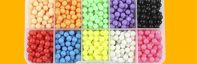 Водяные бусины 24 цвета игрушки Perler Pegboard набор предохранитель головоломки воды Beadbond Развивающие DIY игрушки для детей новые - Цвет: 01