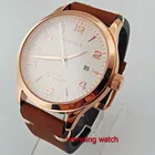 Мужские наручные часы с золотистым сапфировым черным циферблатом, 42 мм