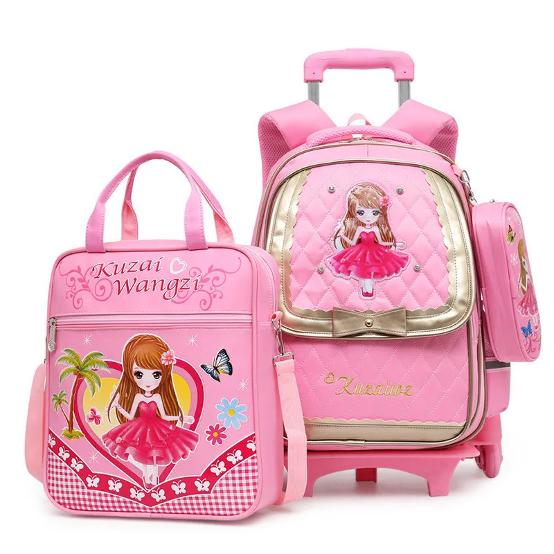 Набор детских школьных сумок на колесиках Mochilas детские рюкзаки с колесиками