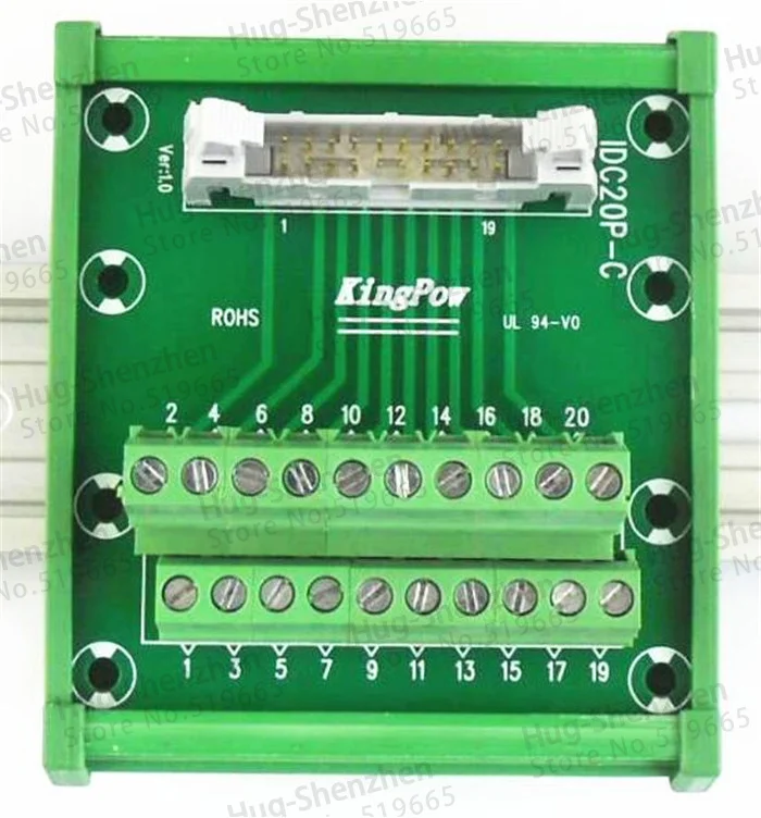 IDC20P IDC 20 контактный Штекерный разъем к P клеммной колодке Адаптер платы