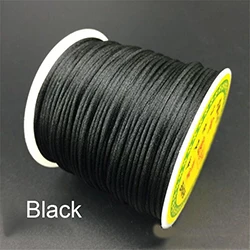Silky Macrame 13 1,5 мм смесь из нейлона атласа китайский узел шелковистый макраме шнур Бисероплетение Шамбала нить 55 метров - Цвет: Silky Macrame 13