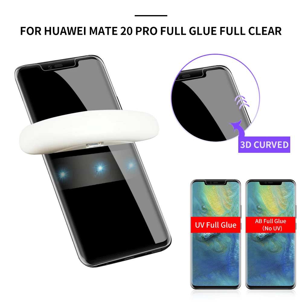 Закаленное стекло 9H для Huawei mate 20 lite 20x pro защитное 5d 3d mate20 УФ защитная