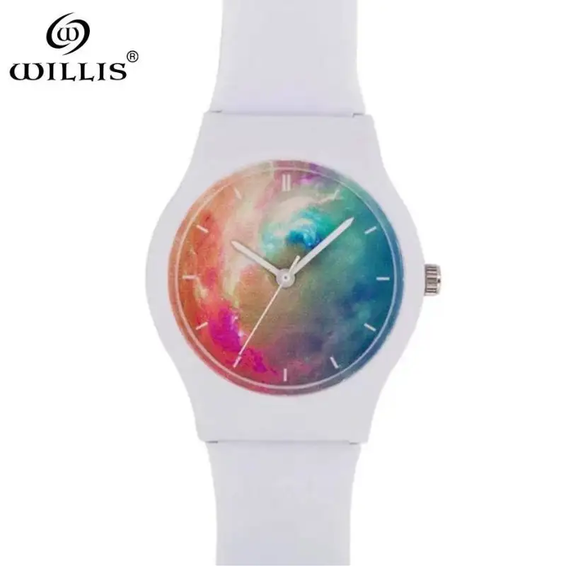 Бренд WILLIS модные спортивные женские наручные часы водонепроницаемые