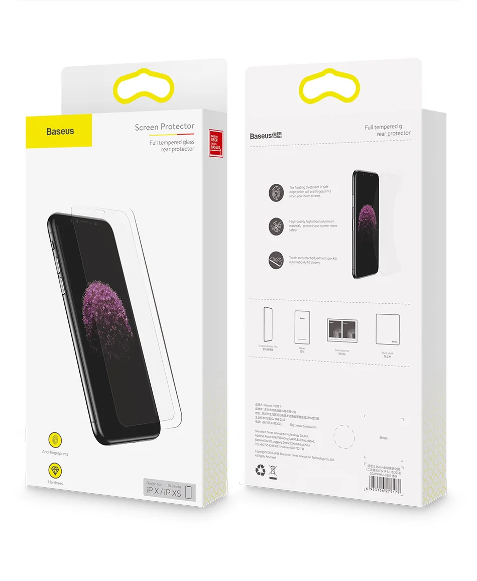 Защита экрана Baseus для iPhone Xs Max Xs XR стекло мм закаленное стекло 9h мм Тонкий 0,3 для iPhone Xs Max X защитное стекло