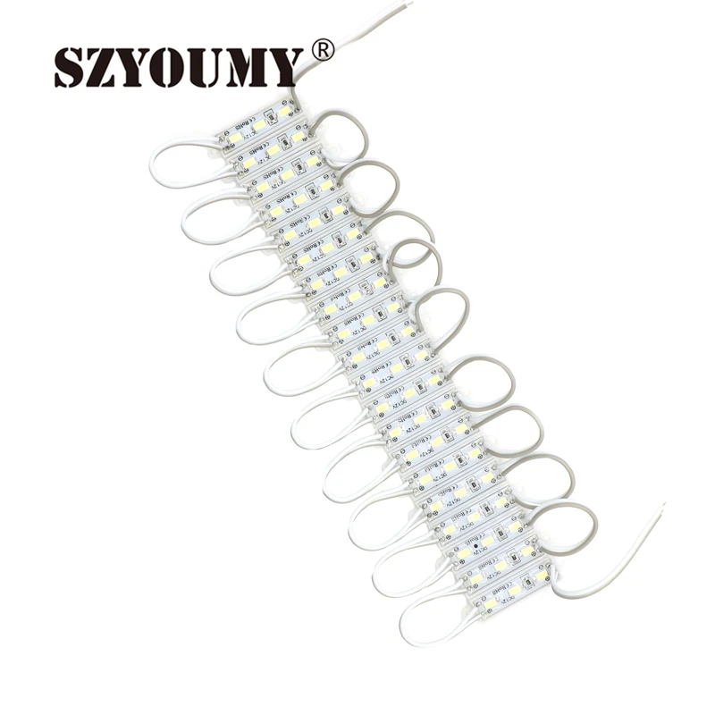 SZYOUMY 5630 3 светодиодных модуля освещения Строки 39x10 мм для знака DC12V