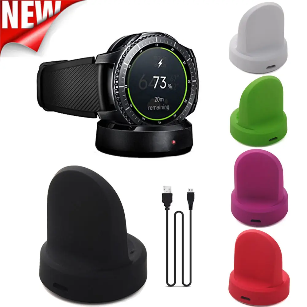 Беспроводная зарядная док-станция зарядное устройство для samsung gear S3 Classic Frontier Watch charger s Galaxy USB Smart Watch Charging Dock