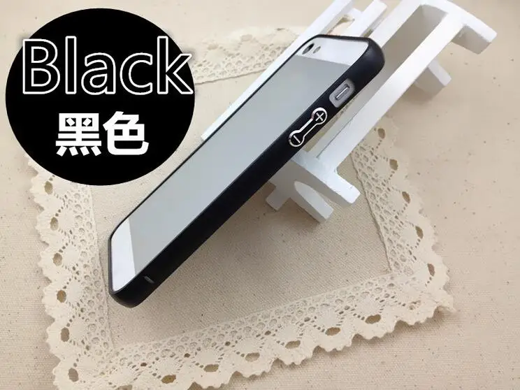 Черный Защитный чехол s для iphone 5 5S SE 6 6S 7 8 Plus 11 Pro 11Pro X XR XS Max ультра тонкий металлический алюминиевый каркас бампер чехол - Цвет: Черный