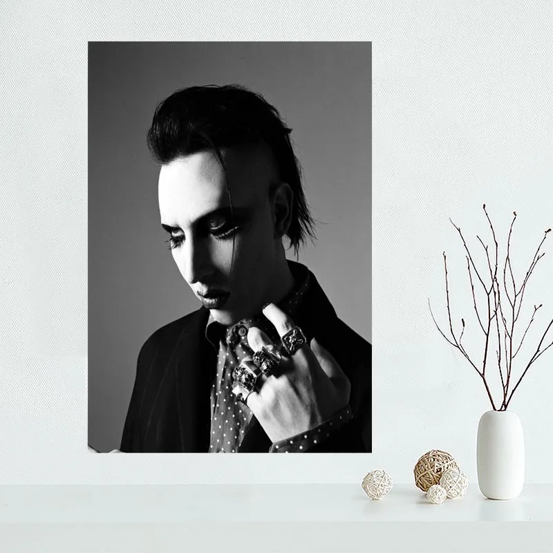 На заказ Мэрилин Мэнсон холст живопись плакат ткань шелковая настенный для