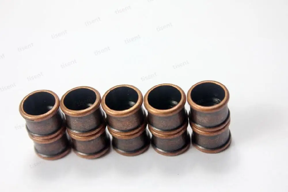 Antique Copper AaaZee 3 комплекта 9 мм Диаметр отверстия Магнитная застежка серебряный пистолет черное золото античная медь/бронзовая бамбуковая форма магнитная застежка - Цвет: Antique Copper