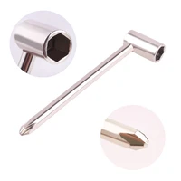 7mm truss rod wrench with screwdriver neck wrench silver metal tool adjustable for prs electric guitar