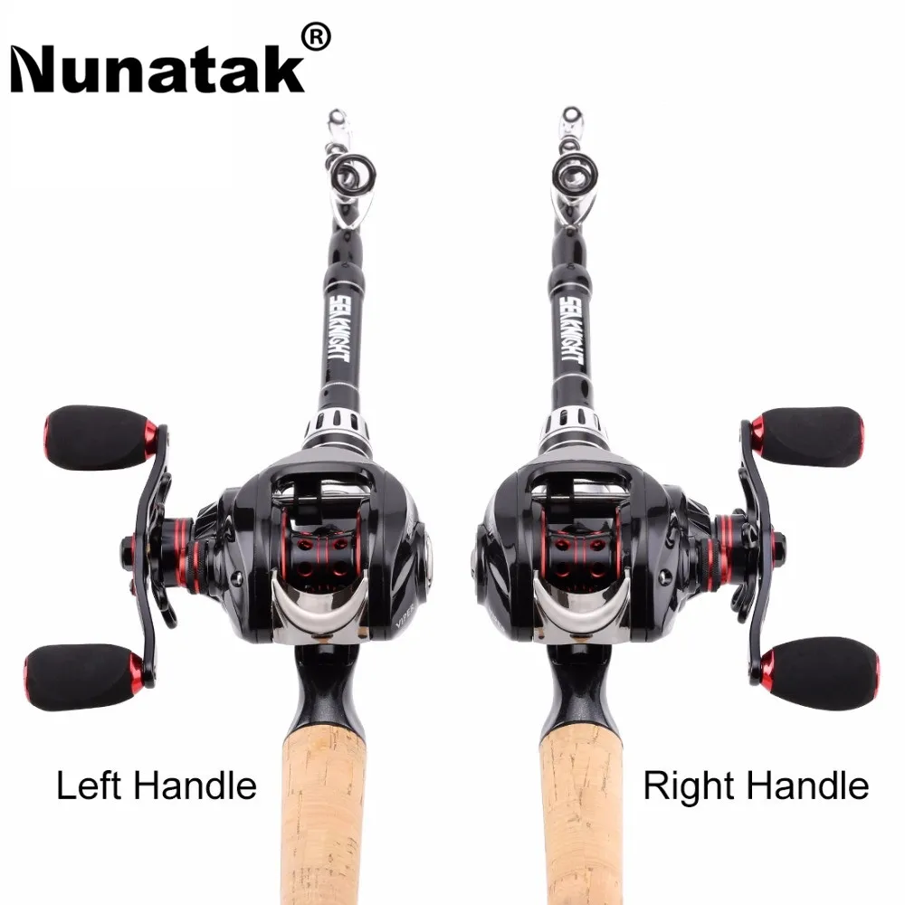 Nunatak Rods Reel Combo 2,1 м приманка дорожная Удочка+ 6,3: 1/7. 0:1 VIPER/HG 12BB приманка Центробежная катушка и магнитная