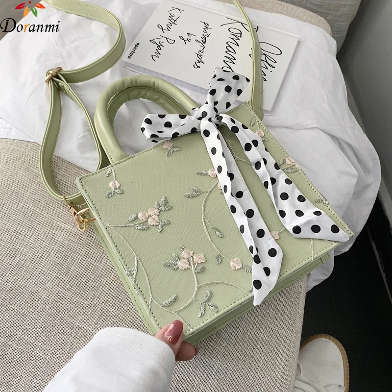 DORANMI шарф женская сумка 2019 кожаная квадратная через плечо Bolsos Mujer PJ149 | Багаж и