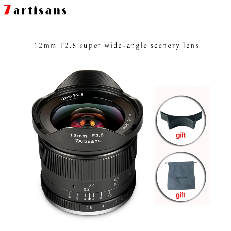 Объективы 7artisans 12 мм F2.8 ультра широкоугольный объектив с постоянным фокусным