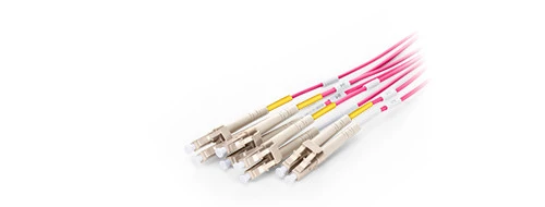 

QIALAN 15m MTP MPO Patch Cable OM4 Female to 6 LC UPC Duplex 12 Fibers Patch cord 12 cores Jumper OM4 Breakout Cable,