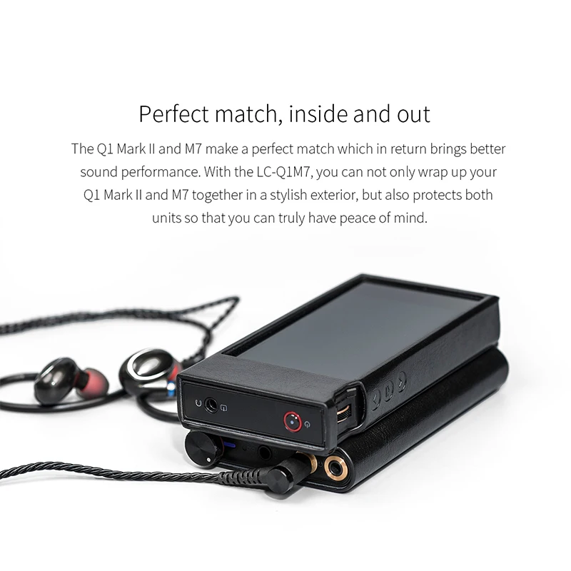 FIIO LC Q1M7 кожаный чехол Комплект для строительства Q1 Mark II и M7|Сумки чехлы плееров