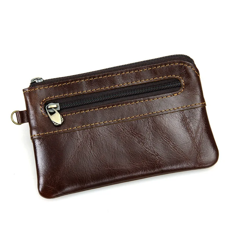 BETMEN Vintage Genuine Leather Men Coin Purse Small Cowhide Pocket Wallet Designer Brand | Purses