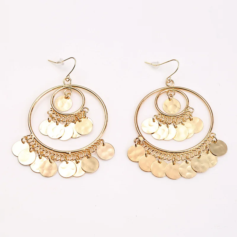 Круглые серьги Hyperbole для женщин из цинкового сплава | Украшения и аксессуары