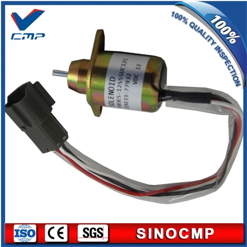 

12v Fuel Shutdown Shut Off solenoid 119233-77932 1503ES-12S5SUC12S, Stop Solenoid valve