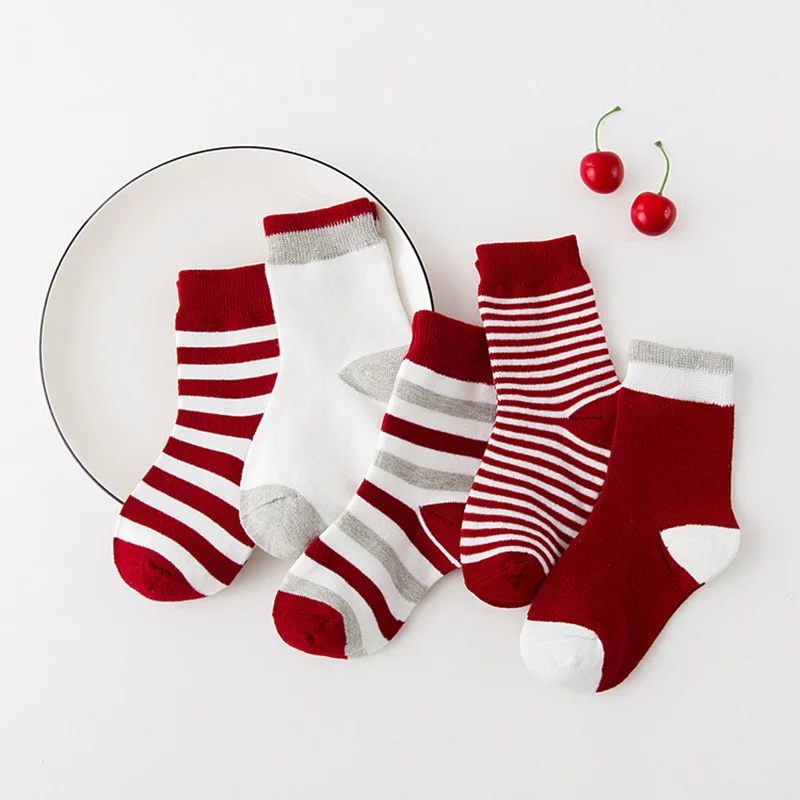 Комплект носков для маленьких мальчиков и девочек 100% хлопок модные детские