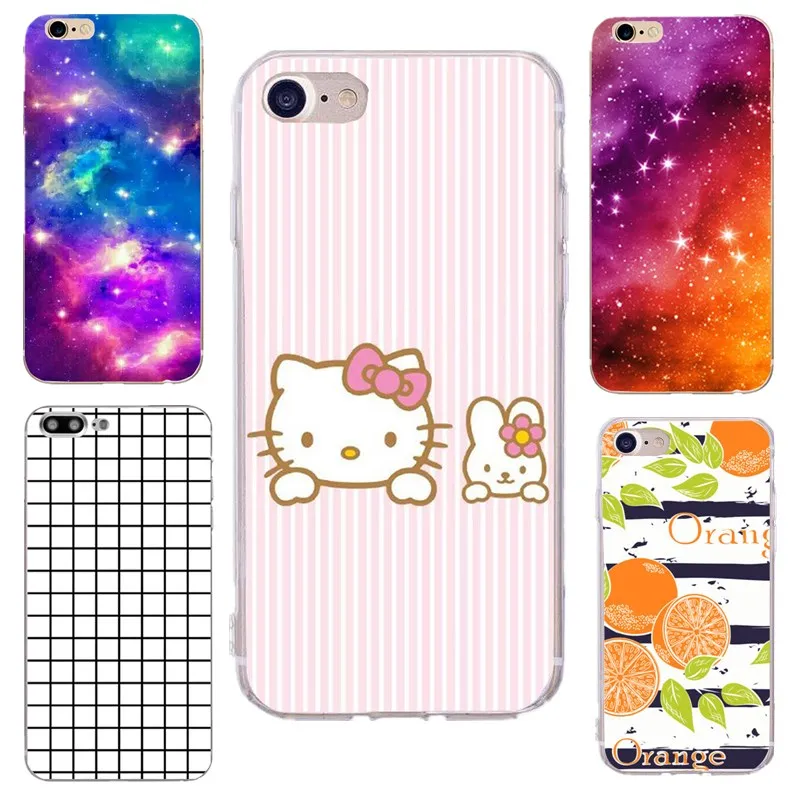 Чехол для телефона hello kitty чехол iphone 7 se 8 6 6s Plus оригинальный желтый силиконовый
