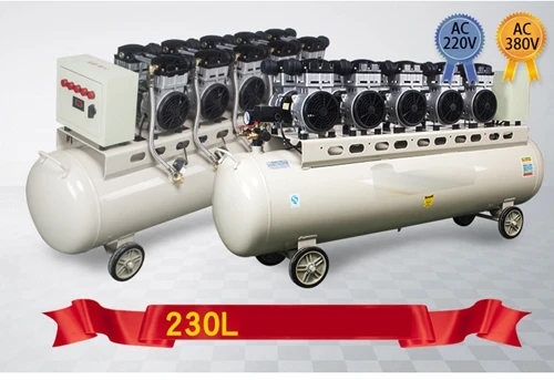 1200WX5-230L мини воздушный компрессор Oilless высокого давления немой дизайн дерево работает дома применение AC220V AC380V Sanmin