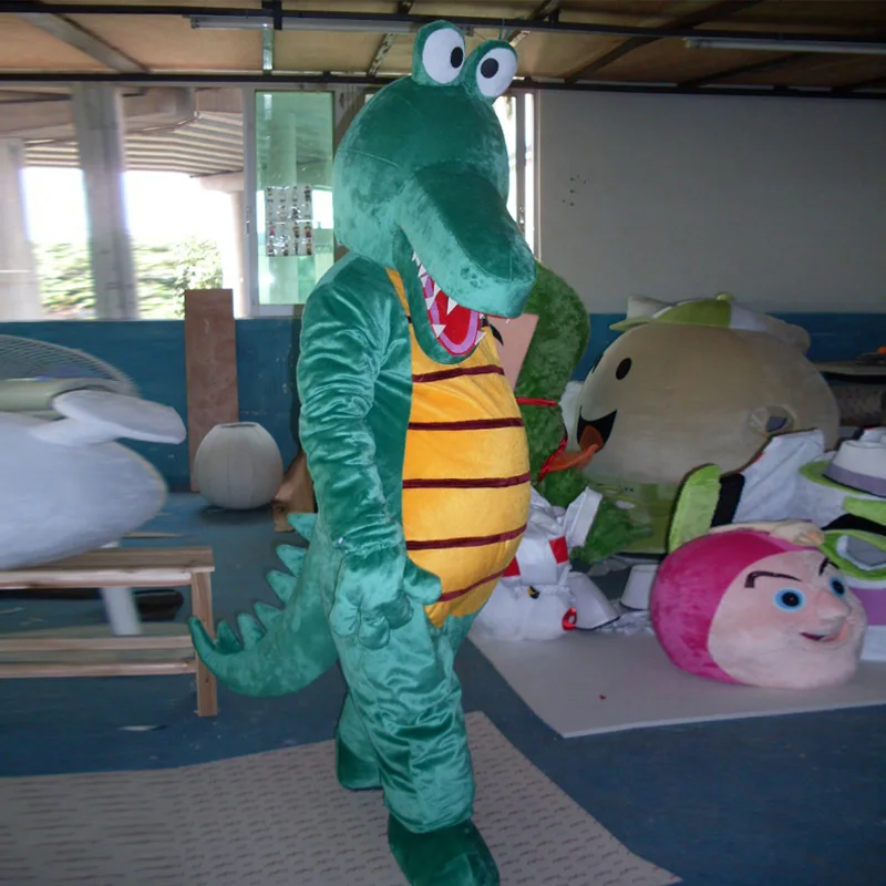 

New Hot Sale Crocodile Alligator Plush Mascot Costume Cartoon Character Costumes Mascot Fancy party Dress Halloween Party Suit