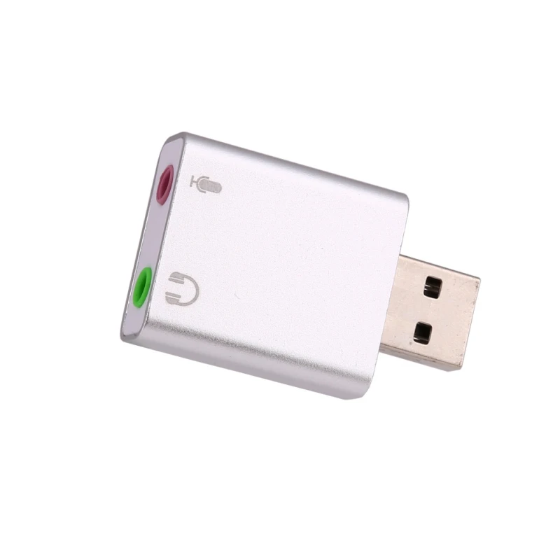 Аудиокабель для наушников с разъемом USB на 3 5 мм адаптер из алюминиевого сплава