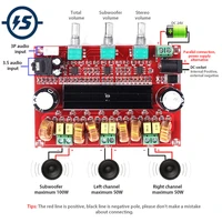 tpa3116d2 digital subwoofer amplifier board dc12v 24v 2x50w 100w xh m139 2 1 channel digital power amplifier for diy audio