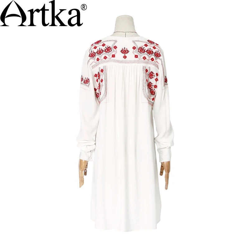 Artka 2015 женская ретро новая коллекция весенней одежды с длинными рукавами