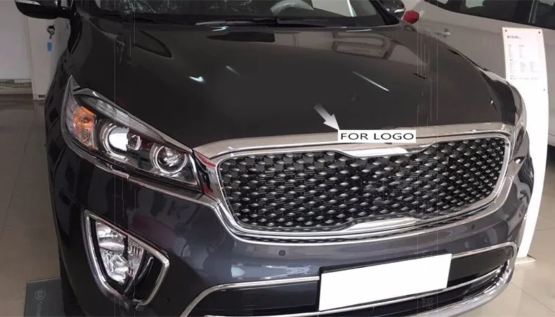 ABS Chrome крышка крышки двигателя накладка капота защита для Kia Sorento 2015 Аксессуары