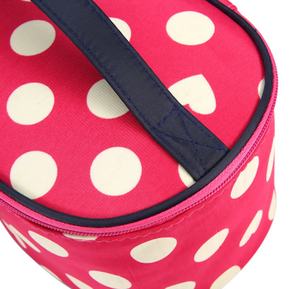 Женская переносная косметичка в горошек kosmetyczka przezzroczysta neceser mujer peque o trousse maquillage femme