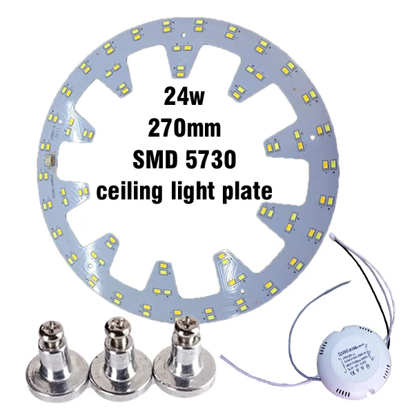 24w x2 ceiling light plate smd 5730 LED Ring Light Panel Remoulding pcb Retrofit Magnet Board With driver And magnet screw | Лампы и