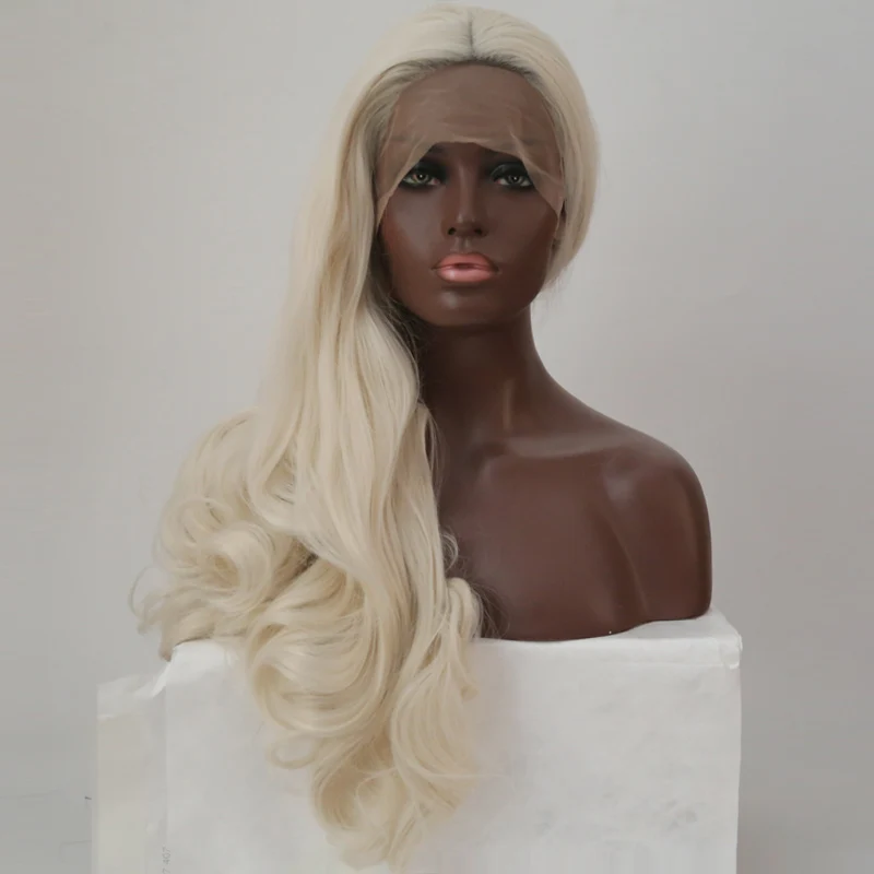 Харизма блонд парик 26 дюймов длинные объемные волны синтетические парики на