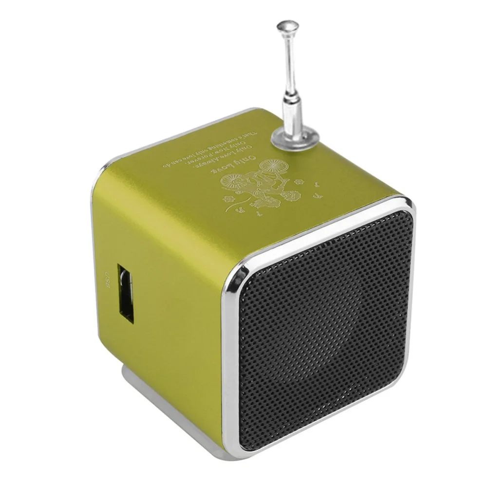 Портативный радиодинамик с ЖК дисплеем поддержка Micro SD/TF MP3 цифровой fm