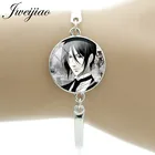 Браслет JWEIJIAO черный Батлер, японское аниме-фигурка, стеклянные драгоценные камни, подвески, цепочка для рук, ювелирные изделия для фанатов, для детей BB07