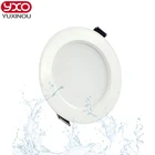 Светодиодный потолочный светильник, 5 шт.лот, 7 Вт9 Вт12 Вт15 Вт18 Вт24 Вт, с регулируемой яркостью, водонепроницаемый, встраиваемый, 85-265 В переменного тока, Холодныйтеплый белый