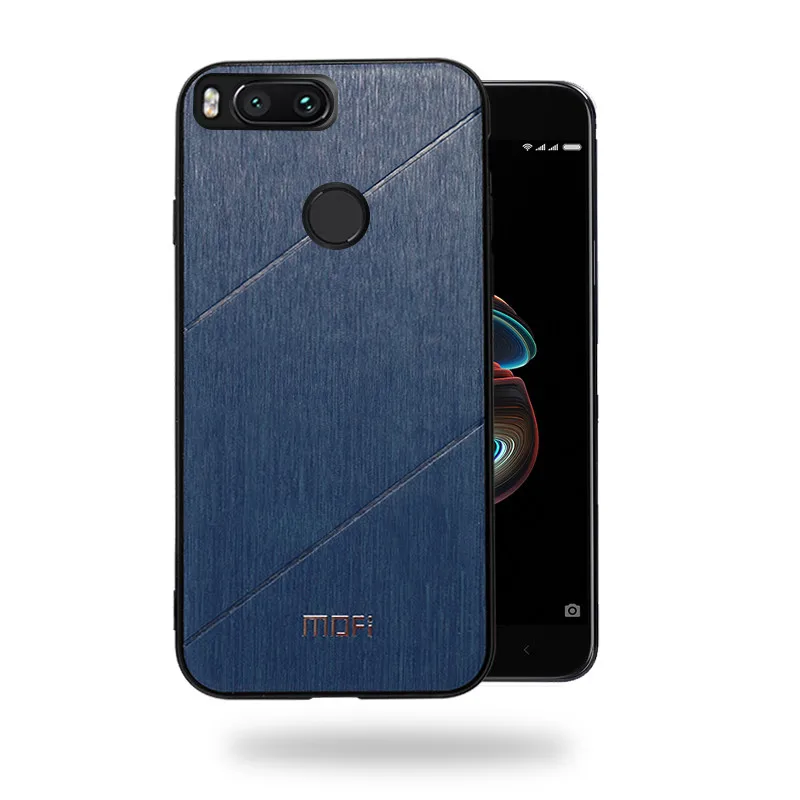 blue MOFi xiaomi Mi A1 чехол xiaomi 5x задняя крышка противоударный чехол для телефона fundas роскошный бизнес capas xiaomi Mi 5X чехол - Цвет: blue