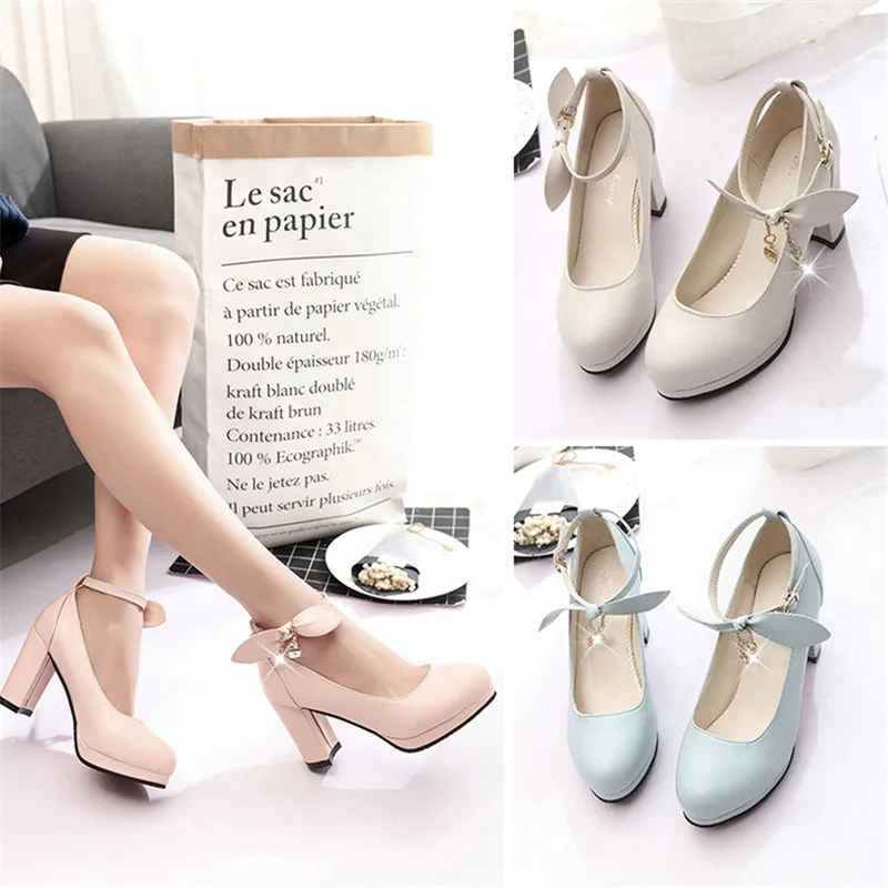 Новинка 2019 года модные женские туфли-лодочки на высоком каблуке Женская рабочая