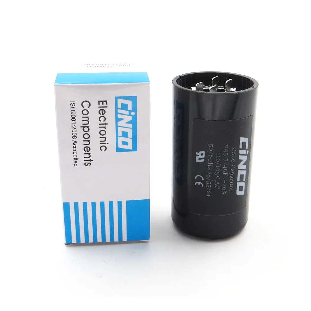 645-774uF 110V 125V 165V CD60 Motor Start Capacitors Starting 645-774 mfd uf mf Compressor HVAC Electrolytic 110VAC 125VAC | Обустройство