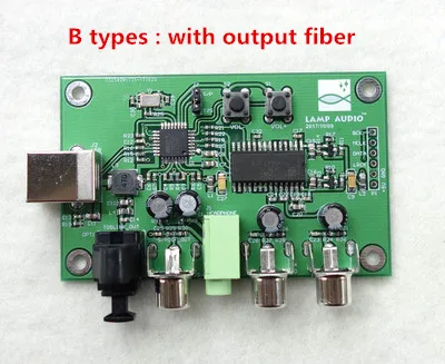 USB к ies/IIS волоконный коаксиальный выход SPDIF Портативный hifi fever DAC amp OTG декодер доска