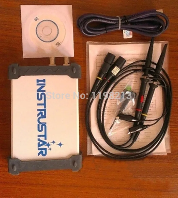 INSTRUSTAR ISDS205A 2CH 20MHz 48MSa/s FFT логический анализатор регистратор данных на базе ПК USB