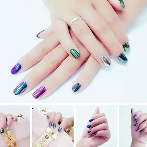 1 г/кор. Зеркало Ногтей Блеск Порошок Пыли Nail Art DIY Shinning Chrome Пигмент Блестит |