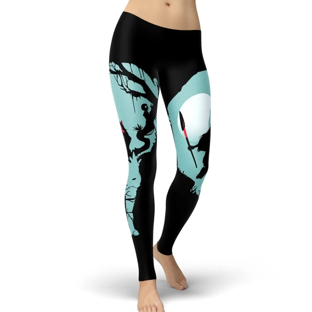 Женские леггинсы принцессы Mononoke с мультяшным рисунком для женщин|print leggings for