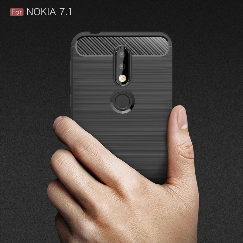 Корпус из углеродного волокна для Nokia 2 3 4 6 5 7 Чехол на мобильный телефон 1 8 плюс X71