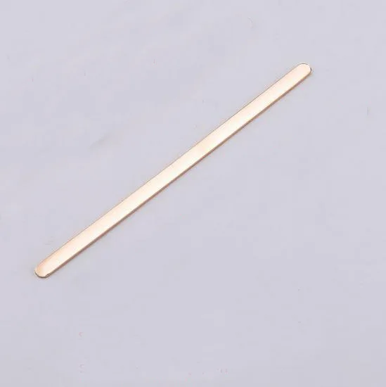 rose gold 3mm 10 шт./лот Новое Розовое цвета: золотистый, серебристый 152 мм длиной Нержавеющая сталь бар прямая линия пустой браслет манжеты браслет с мудрым высказыванием Материал - Окраска металла: rose gold 3mm